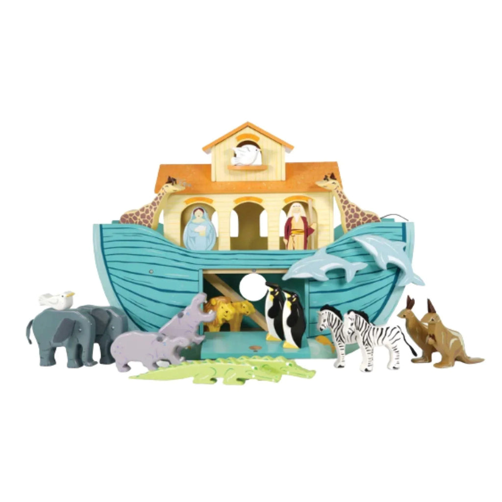 Wooden Noah's Ark With Animals Toy For Kids - Little Loves Pretend Play - The Well Appointed House