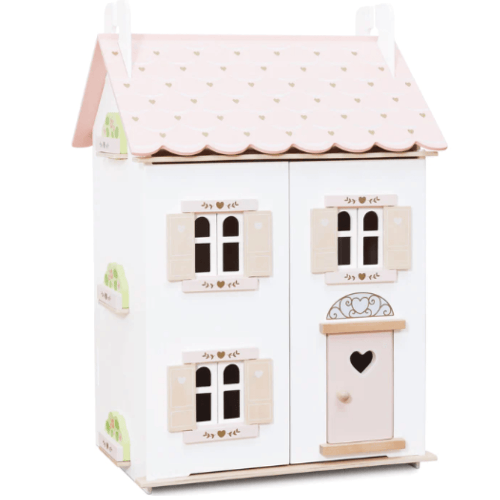 Wooden Rose Heart Doll House - Little Loves Dollhouses - The Well Appointed House