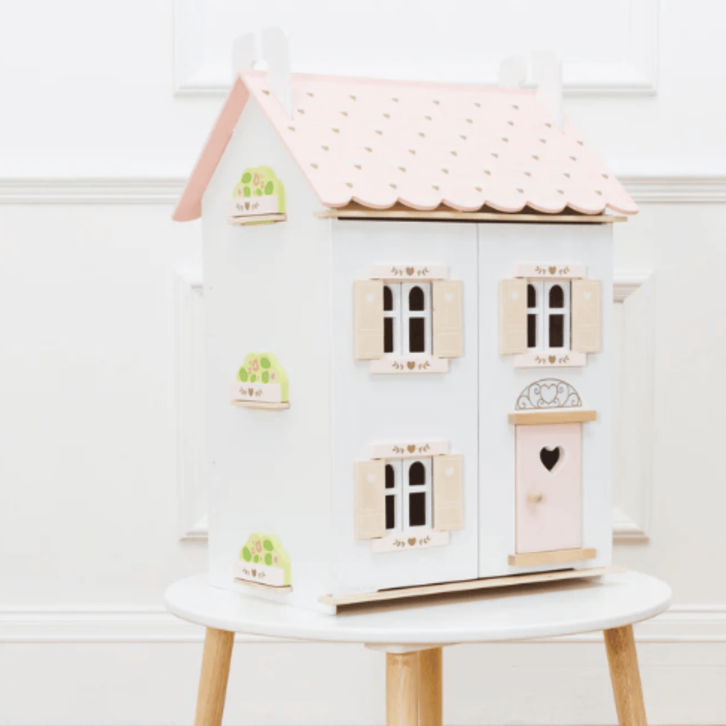 Wooden Rose Heart Doll House - Little Loves Dollhouses - The Well Appointed House