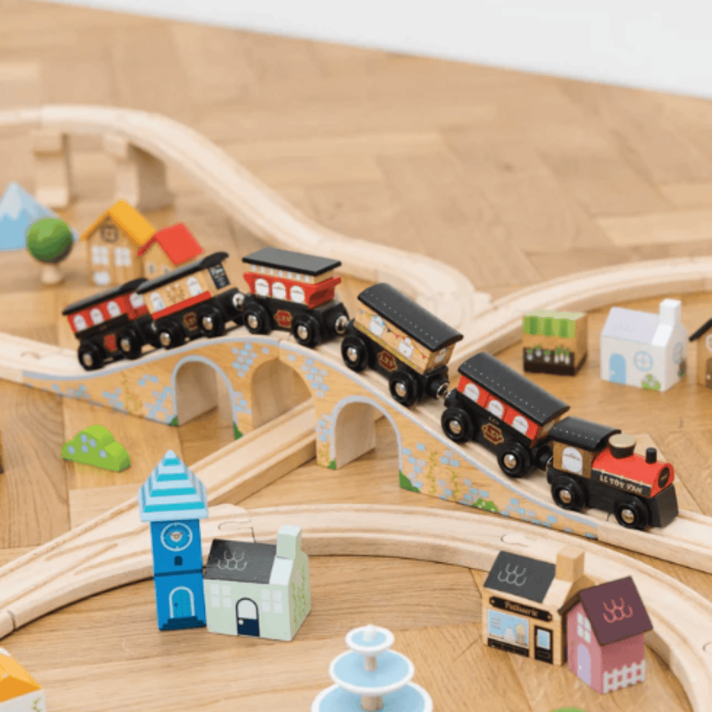 Wooden Royal Express Railway Train Set (180 Pieces) - Little Loves Toy Train & Track Sets - The Well Appointed House