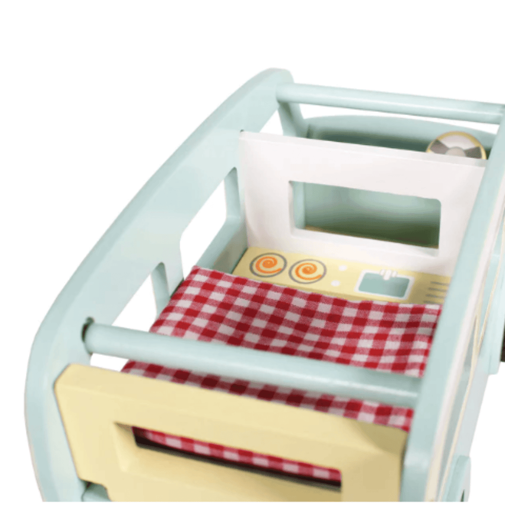 Wooden Vintage Holiday Campervan For Kids - Little Loves Pretend Play - The Well Appointed House
