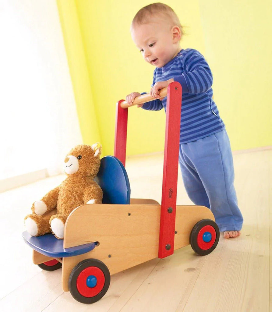 Wooden Walker Wagon Push Toy - Little Loves Walkers Wagons & Push Toys - The Well Appointed House