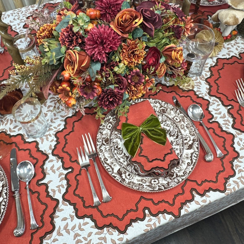 Woodland Leaves Tablecloth - The Well Appointed House 