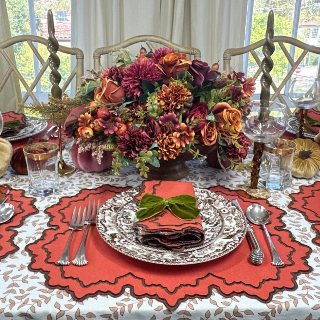 Woodland Leaves Tablecloth - The Well Appointed House 