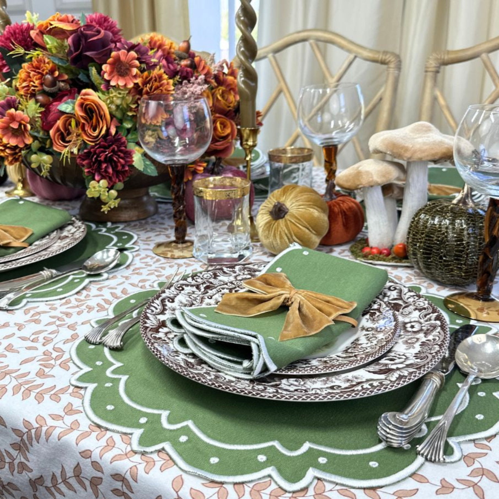Woodland Leaves Tablecloth - The Well Appointed House 