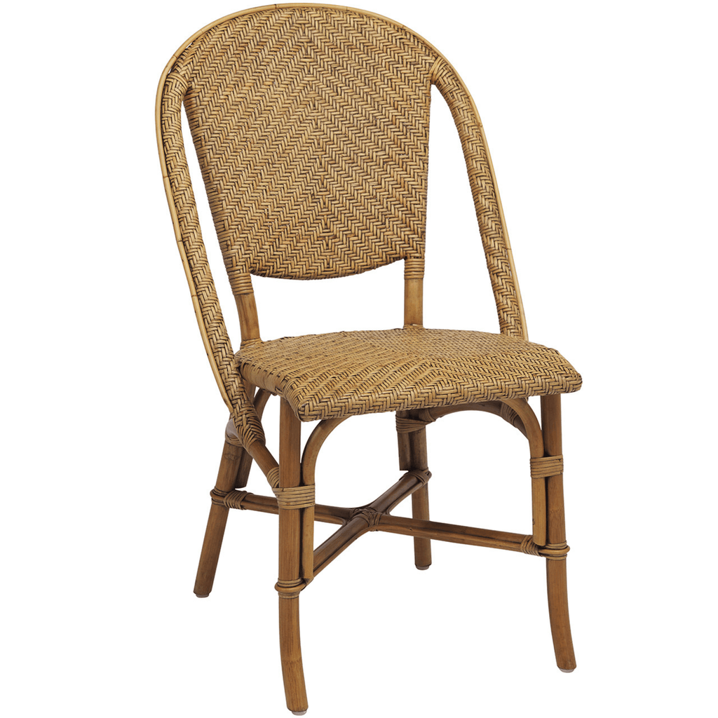 Woven Rattan Bistro Chair - Available in Two Colors - Dining Chairs - The Well Appointed House