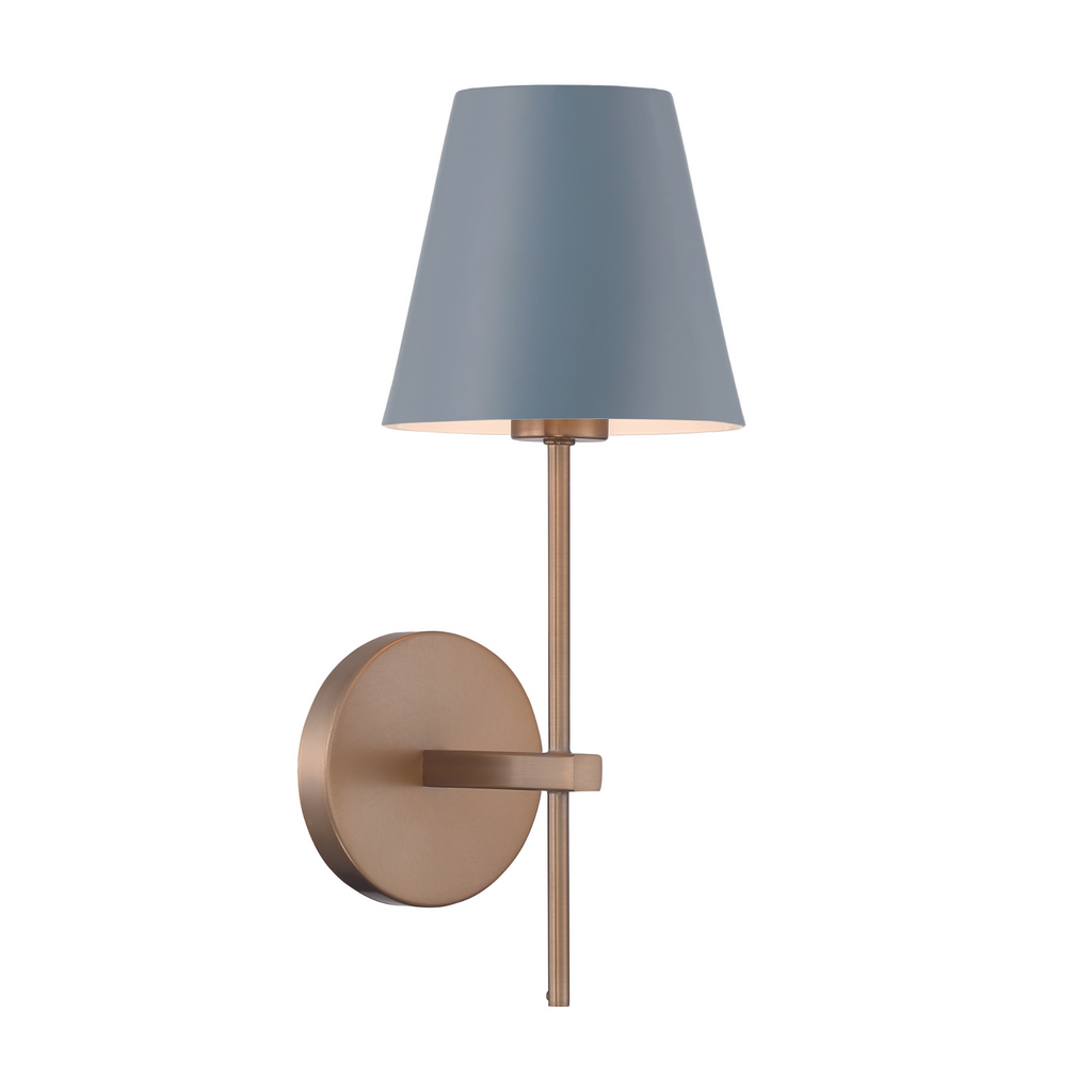 Xavier 1 Light Sconce in Blue - The Well Appointed House