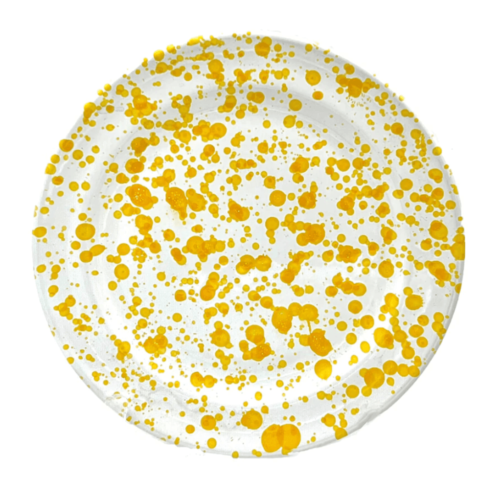 Yellow & White Ceramic Speckled Soup Bowl - Dinnerware - The Well Appointed House
