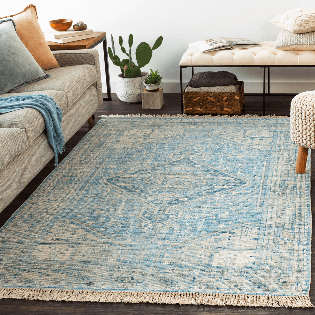 Zainab Cotton Blend Area Rug - Available in a Variety of Sizes - Rugs - The Well Appointed House