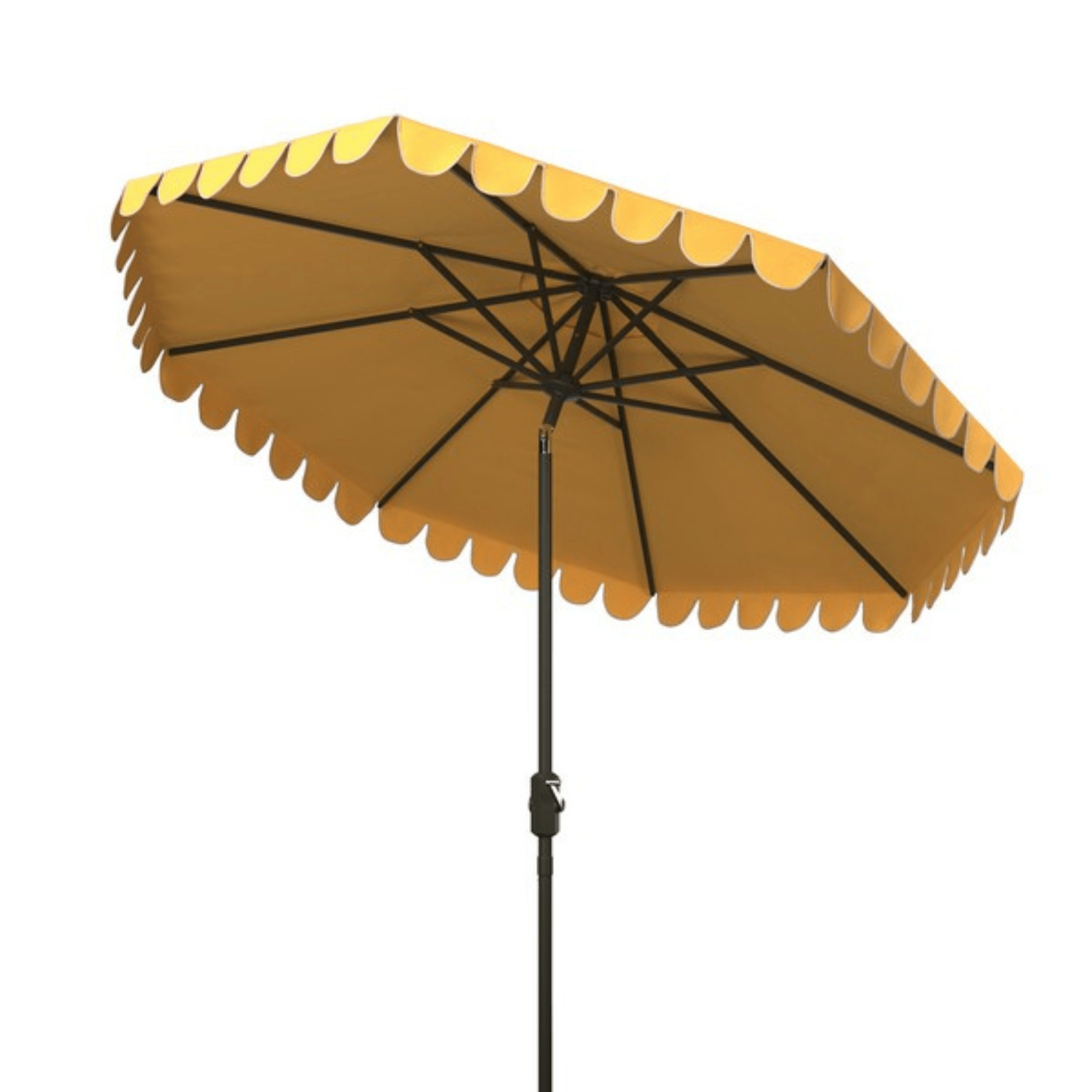 amazon yellow patio umbrella Safavieh 11 ft. Venice Crank Umbrella Yellow