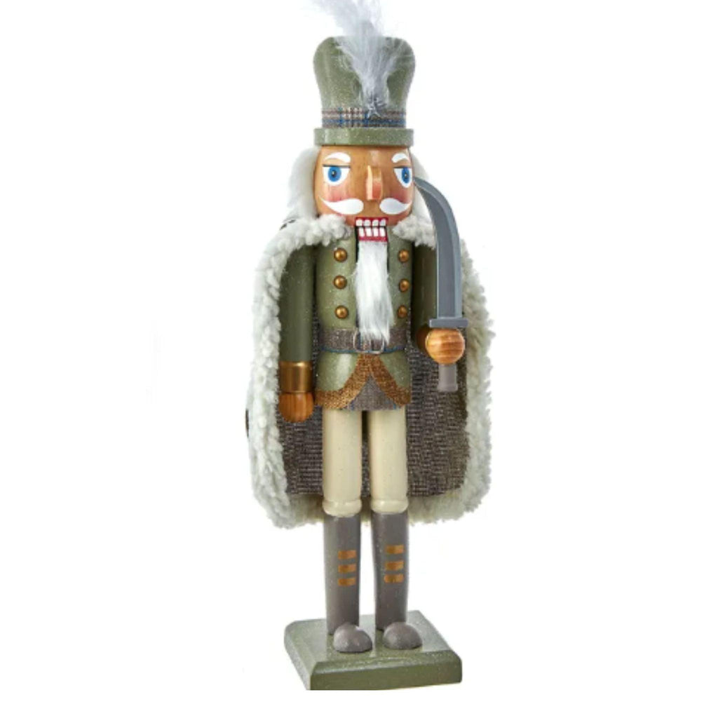 15'' Sage Green Soldier Nutcracker - BARGAIN BASEMENT ITEM - Bargain Basement - The Well Appointed House