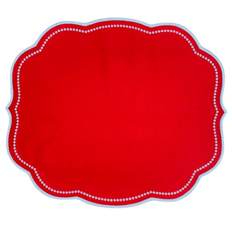 Charlotte Placemat in Red - Well Appointed House