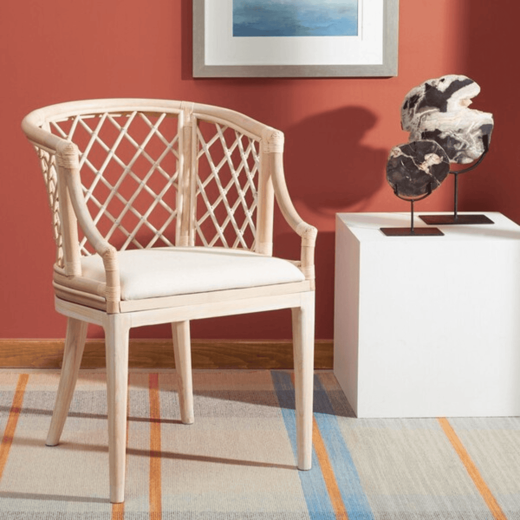 Carlotta Rattan Arm Chair - Accent Chairs - The Well Appointed House