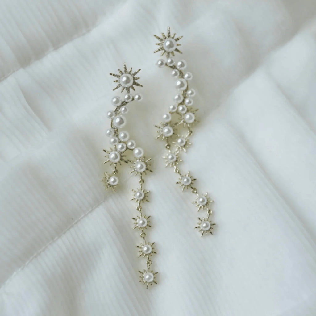 Celestial Star Drop Earrings - Gifts for Her -  The Well Appointed House