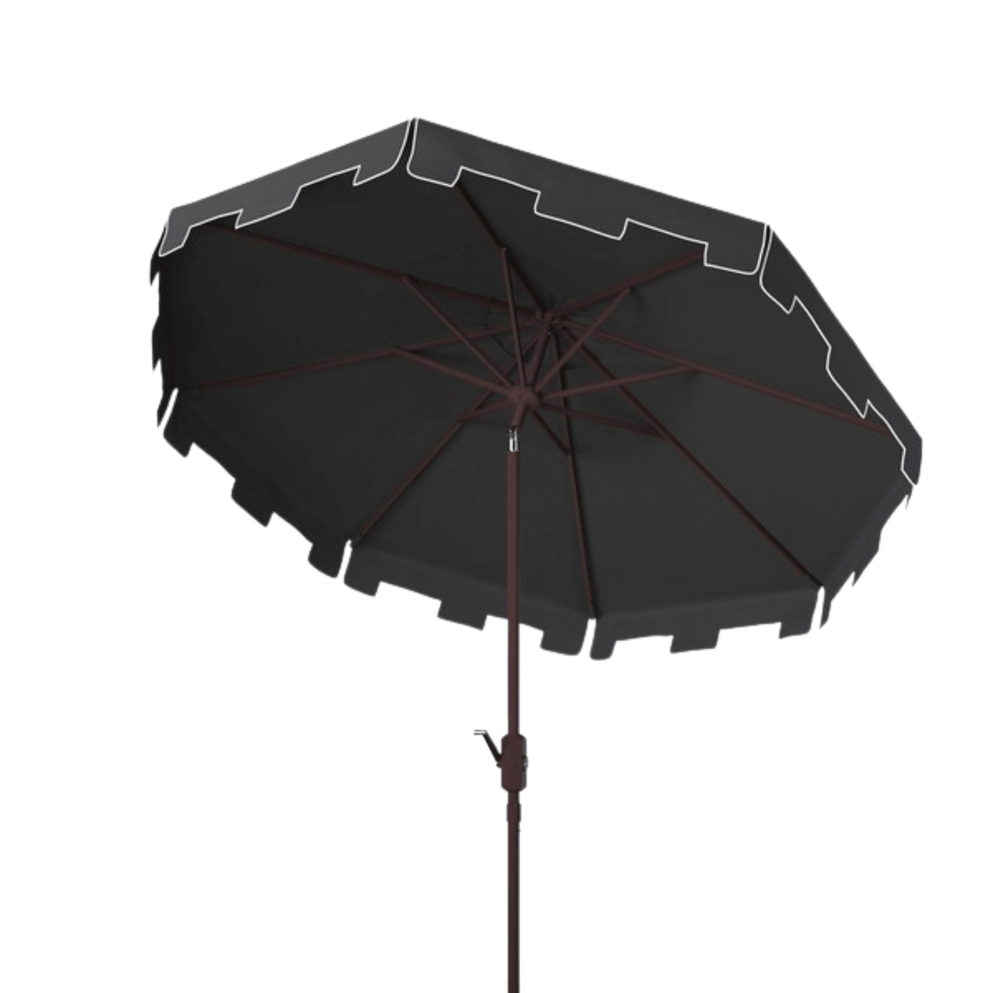 Safavieh 11 ft. Zimmerman Market Umbrella Black