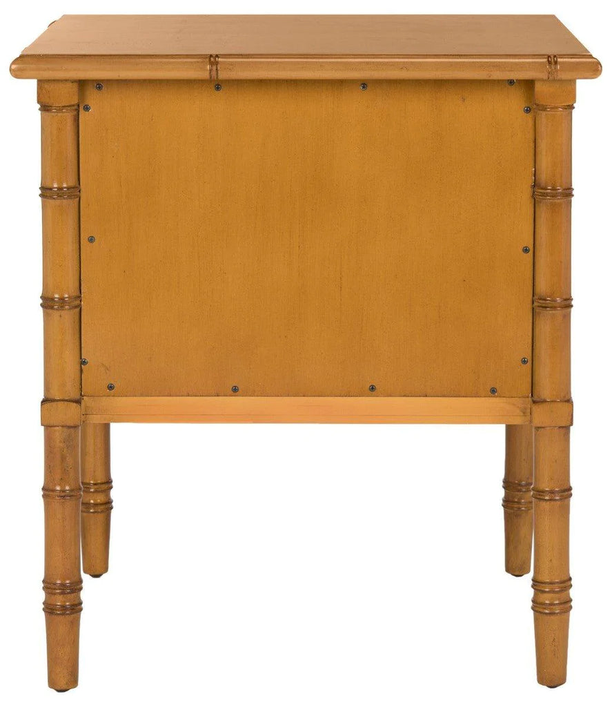 Coastal Bamboo Two Drawer Nightstand in Brown - Nightstands & Chests -  The Well Appointed House