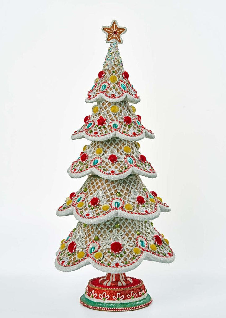 Gingerbread Tree Tabletop Decoration - Christmas -  The Well Appointed House