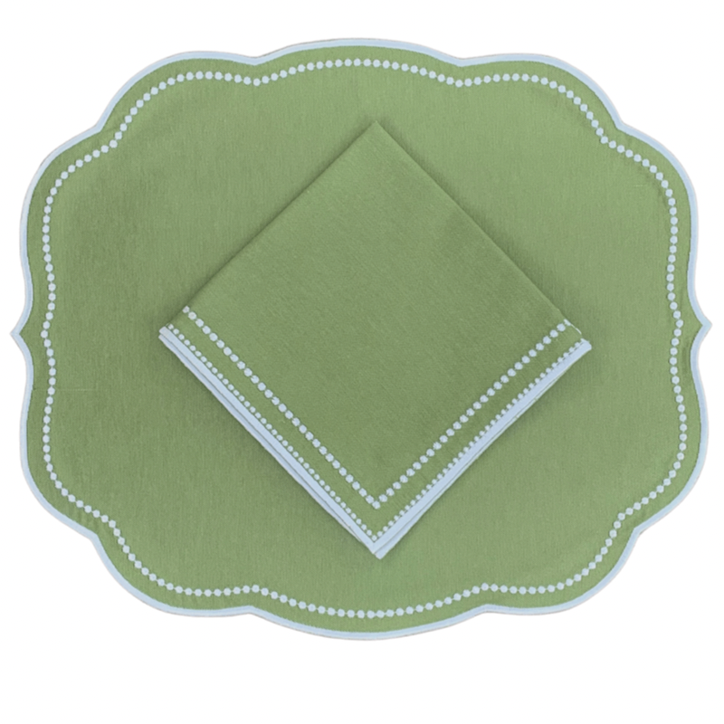 Charlotte Napkin in Sage - Well Appointed House