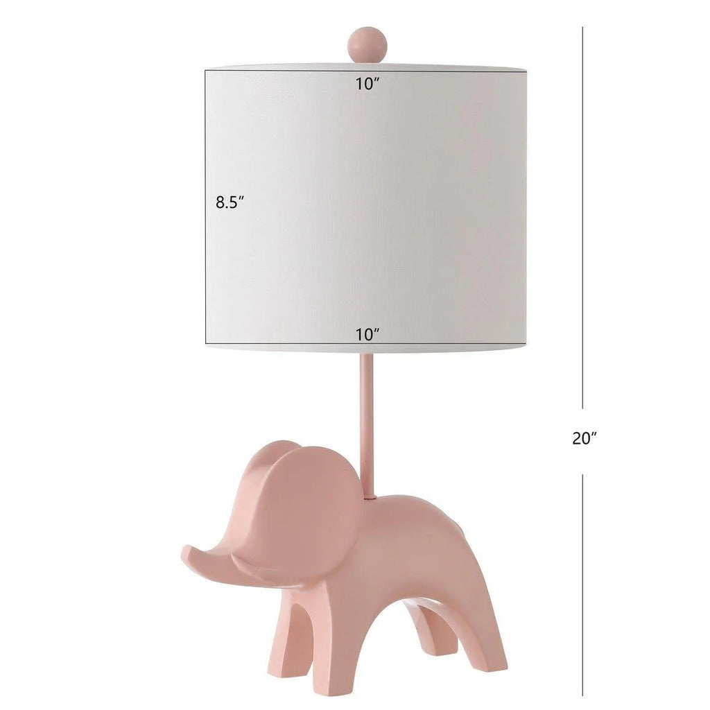 Kid's Elephant Table Lamp in Pink - Little Loves Lighting -  The Well Appointed House