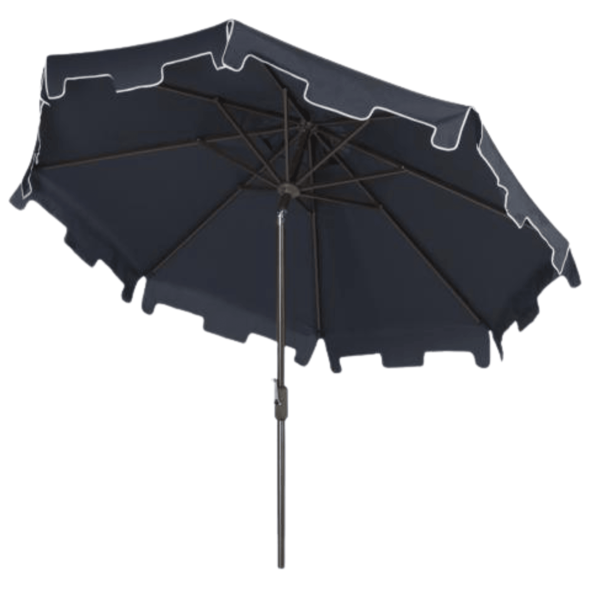 9' black patio umbrella Safavieh Zimmerman 9 ft Crank Market With Flap, Navy unisex ocean necklace ENZO Large Pebble Leather Size:CDX-65 ensuring comfort for you