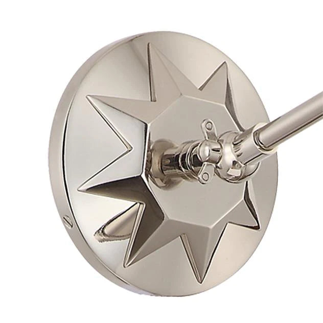 One Light Wall Mount Sconce with Star Detail - Sconces - The Well Appointed House