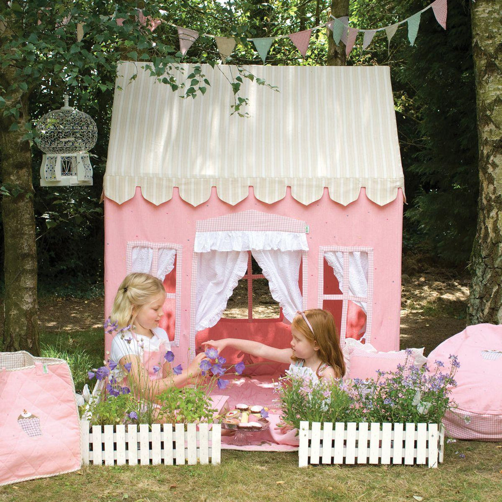 Pink Gingerbread Cottage Playhouse for Kids-Two Different Sizes Available - Little Loves Toys -  The Well Appointed House
