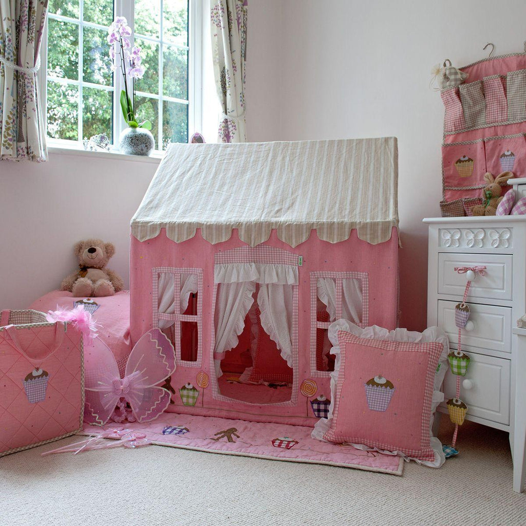 Pink Gingerbread Cottage Playhouse for Kids-Two Different Sizes Available - Little Loves Toys -  The Well Appointed House