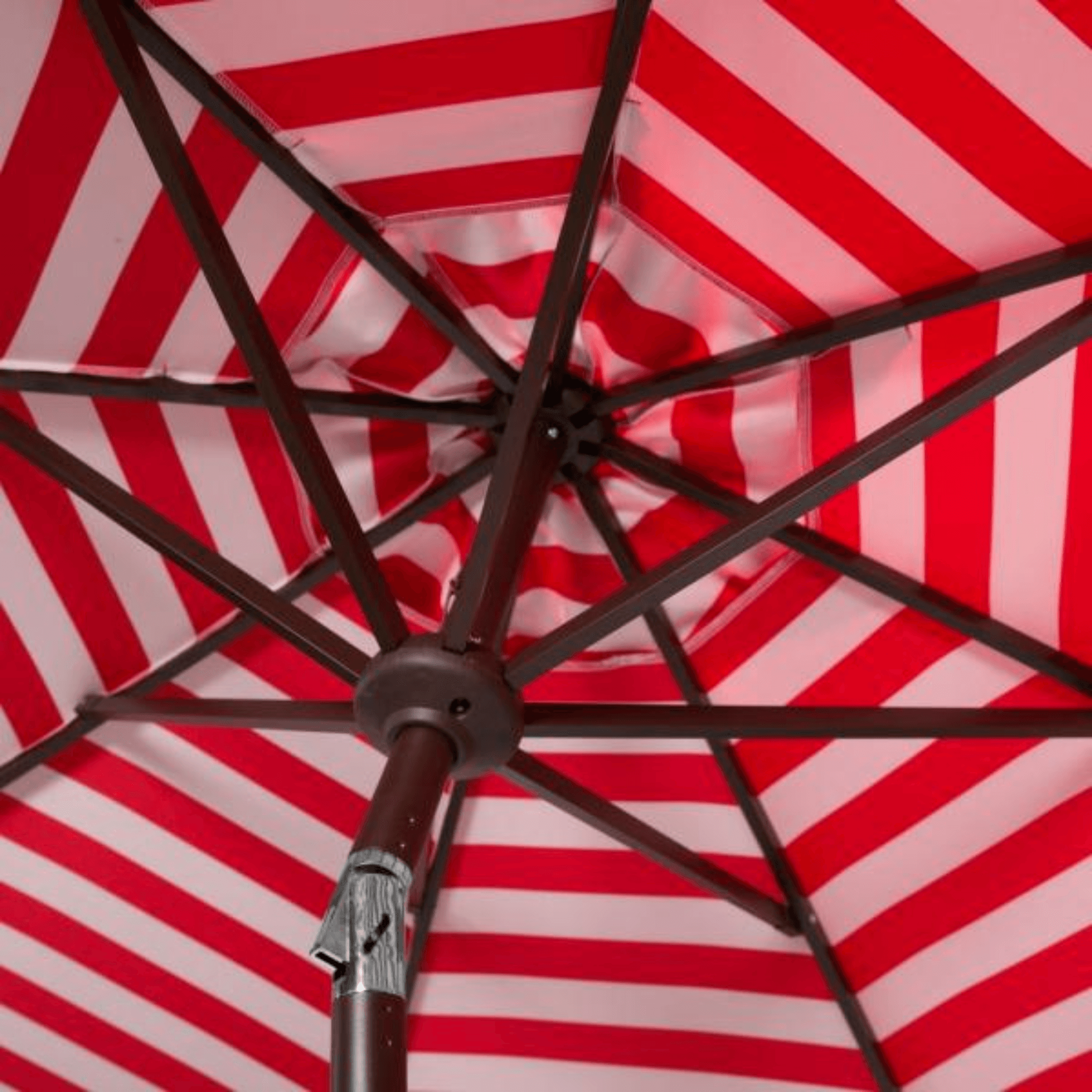 colorful striped patio umbrellas Safavieh Athens Inside Out Striped 9Ft Crank Outdoor Auto Tilt Umbrella