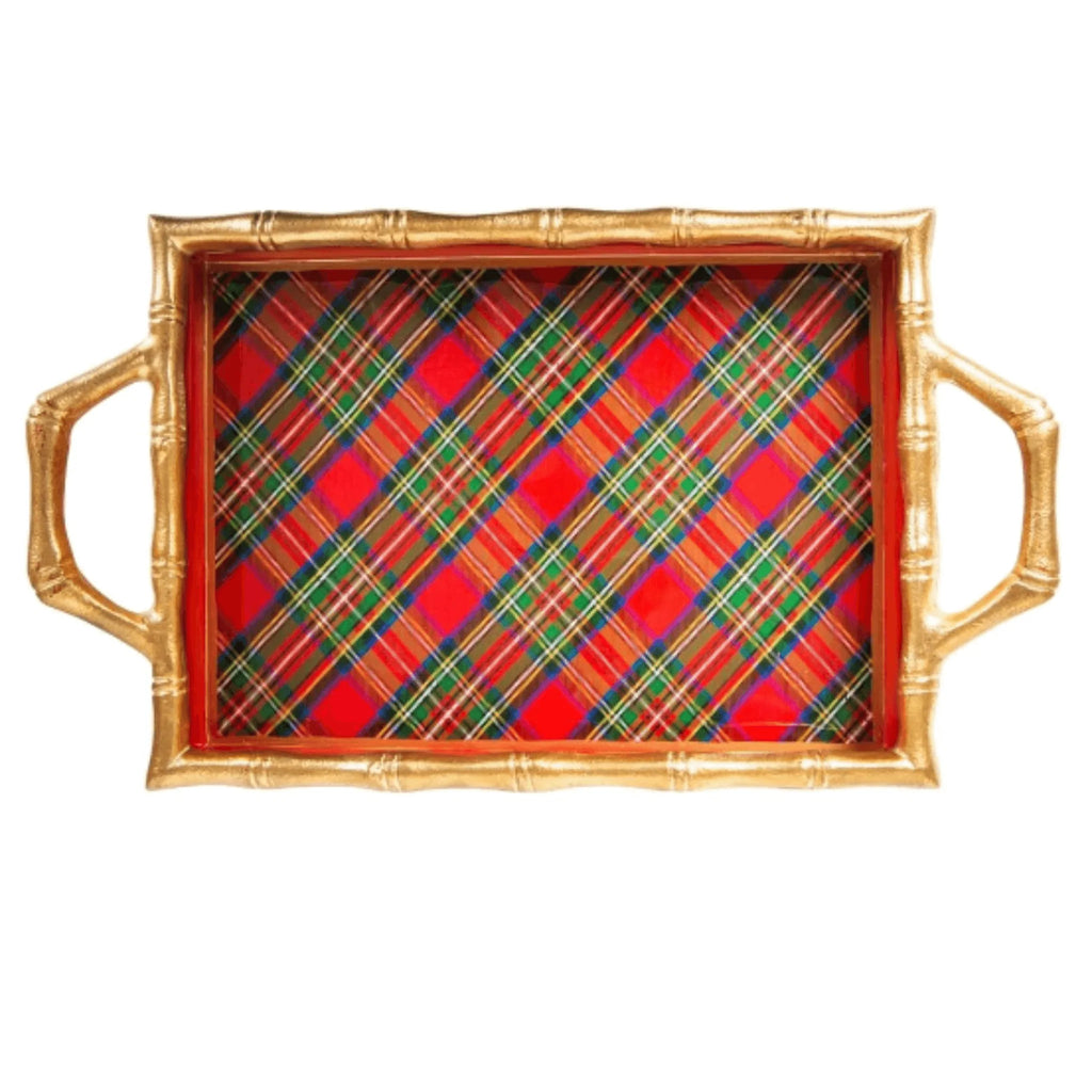 Royal Tartan Enameled Tray - Decorative Trays -  The Well Appointed House