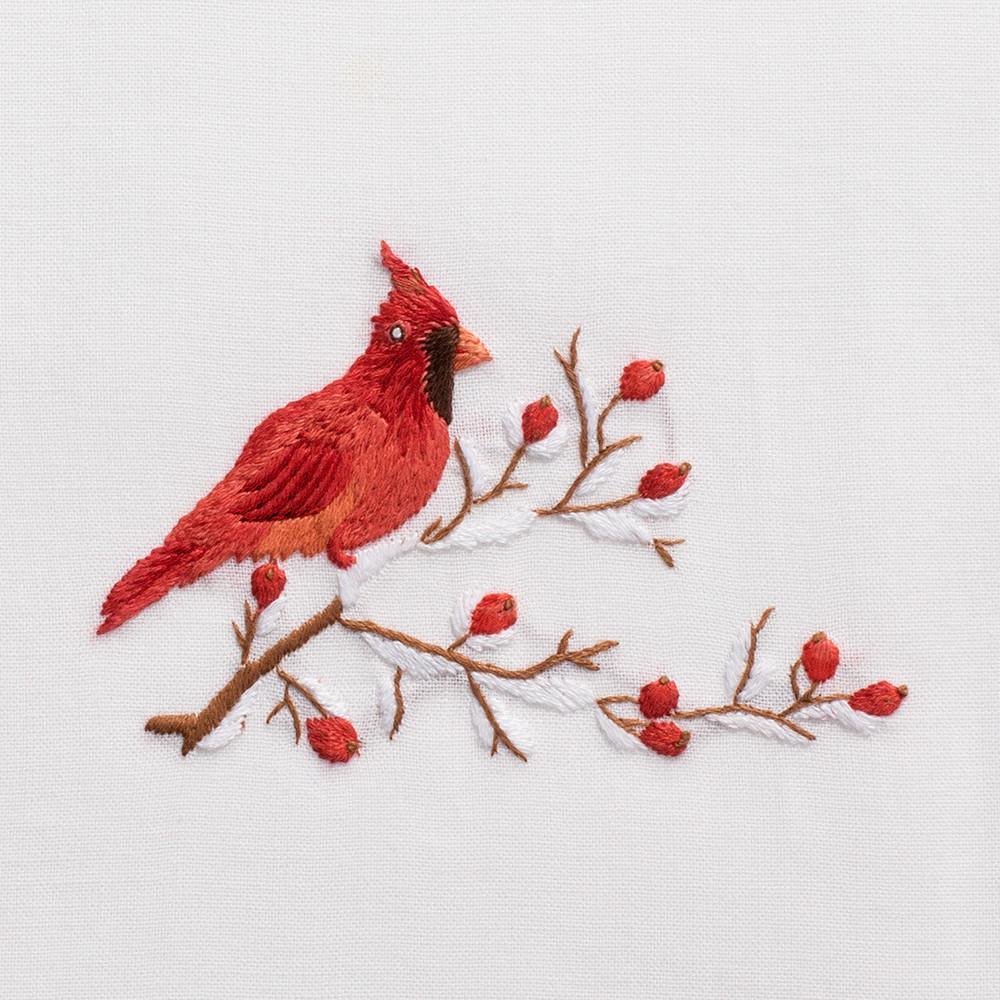 Set of 2 Cardinal Design Hand Towels - Hand Towels -  The Well Appointed House