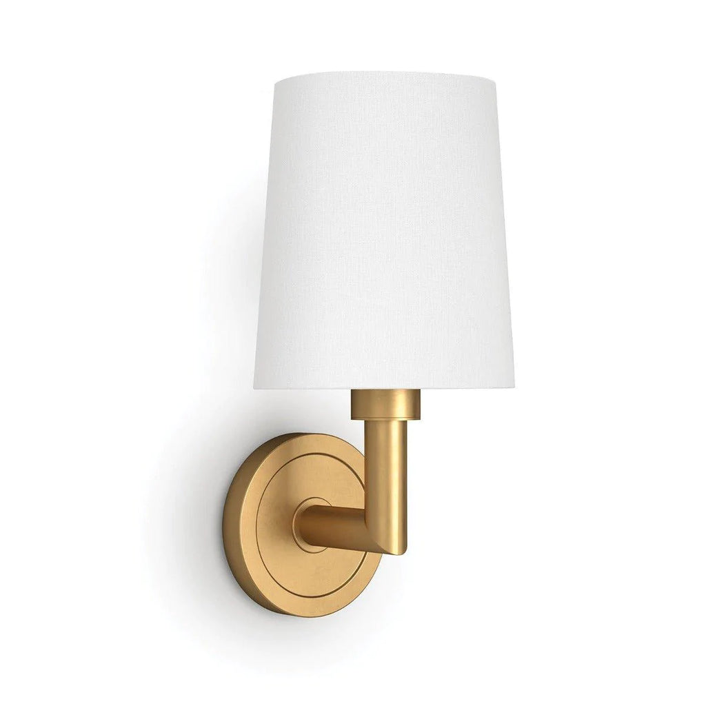 Legend Sconce Single (Natural Brass) - Sconces - The Well Appointed House