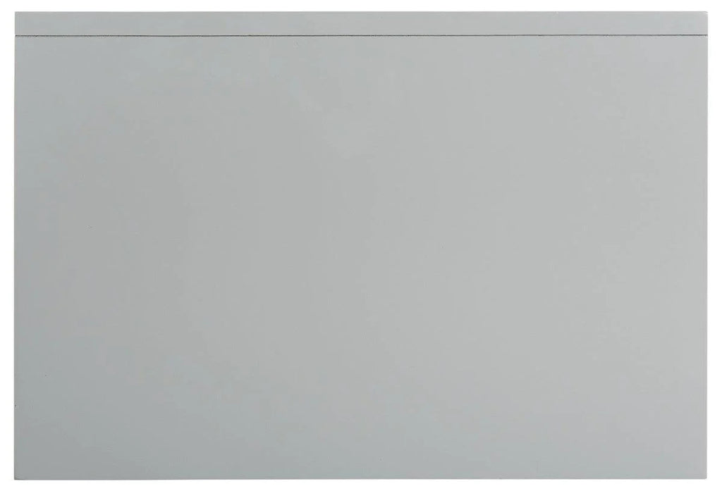 Three Drawer Greek Key Night Stand in Grey - Nightstands & Chests - The Well Appointed House