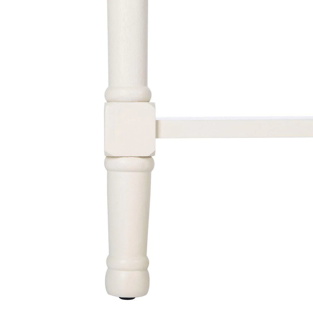 Two Drawer Textured Classic Contemporary Console in White - Sideboards & Consoles -  The Well Appointed House