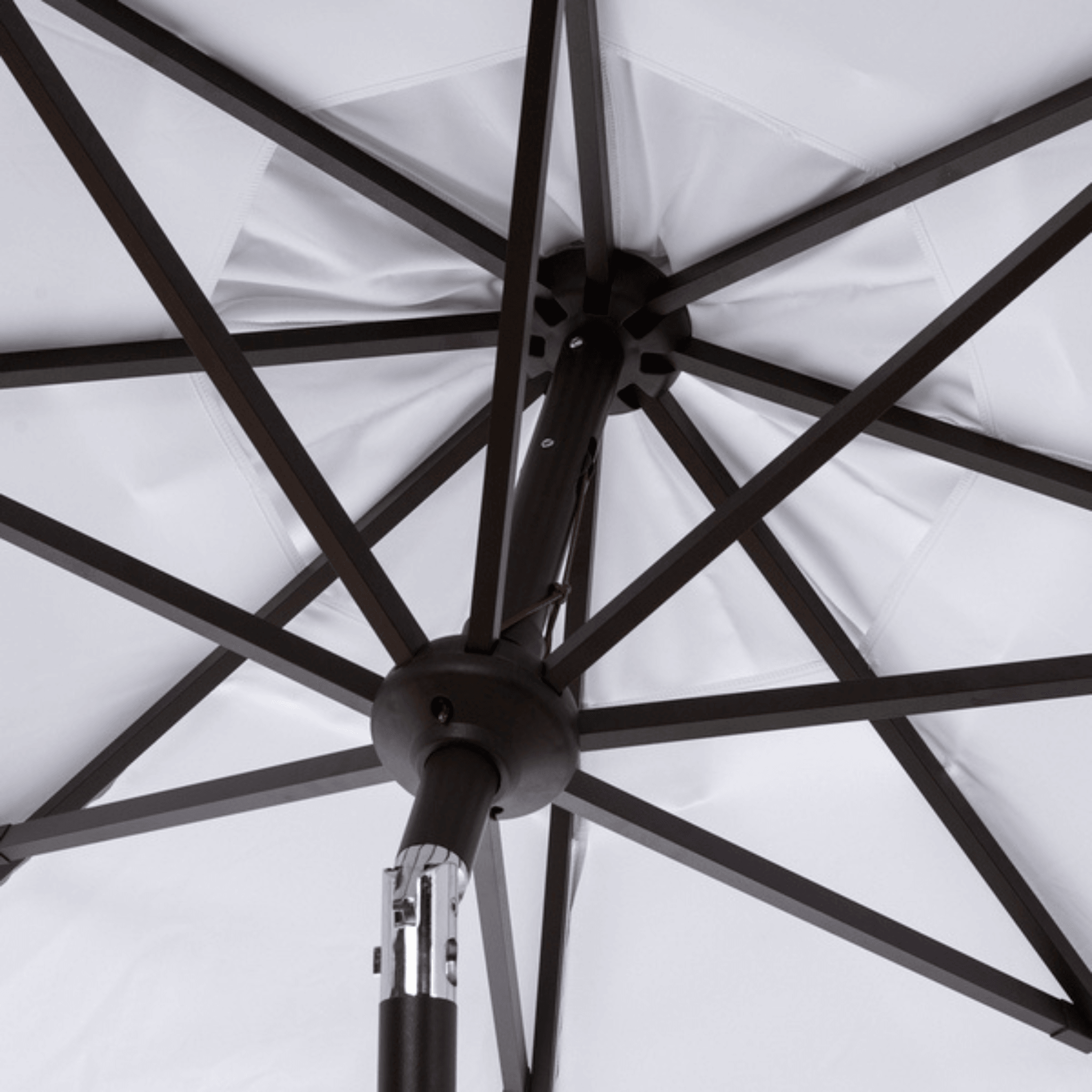 9.5 ft patio umbrella Safavieh Outdoor Zimmerman Market Umbrella, White, 9 ft